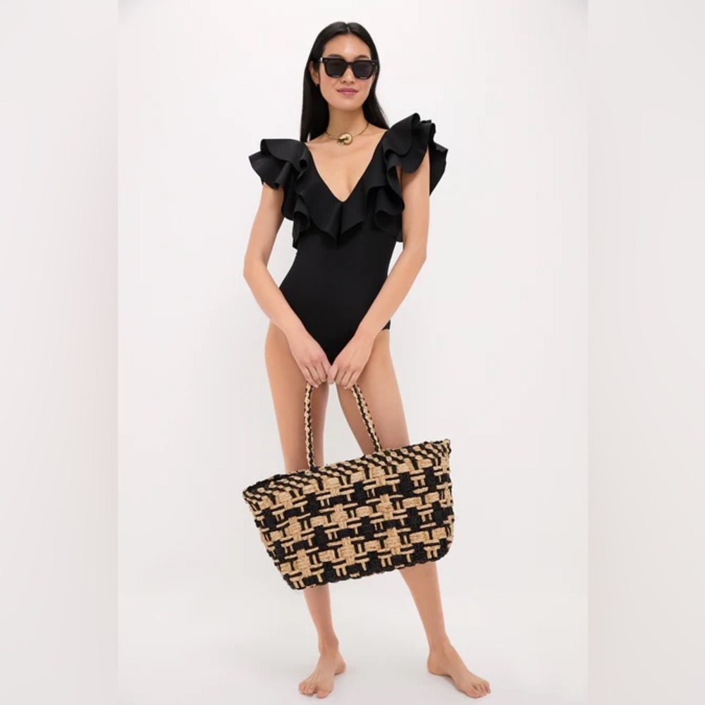 NWT Tuckernuck Maygel Colonel Santa One Piece Black OS S/M/L SOLD OUT - Picture 2 of 5